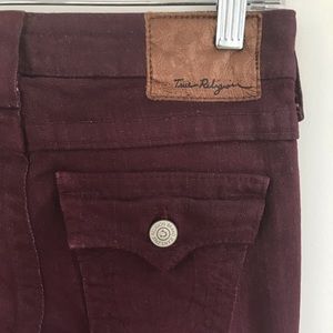 Wine True Religion skinny Jeans